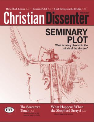 drawing of Seminary Student with open head as professors remove sincerety and replace with excuses